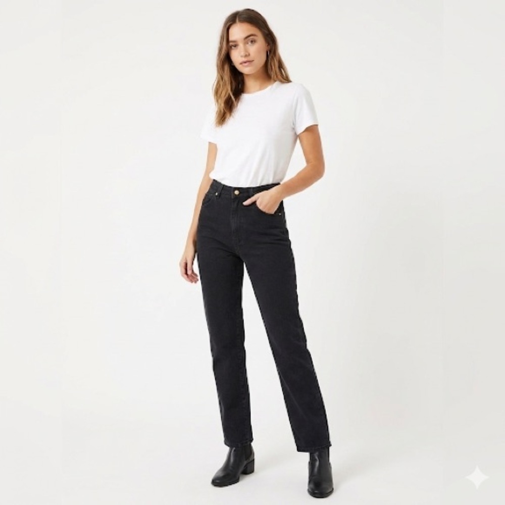 Rolla’s Original High Rise Straight Black Jeans Size 25